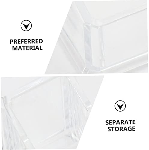 VICASKY Transparent Lip Gloss Storage Case for Lipstick Nail Polish