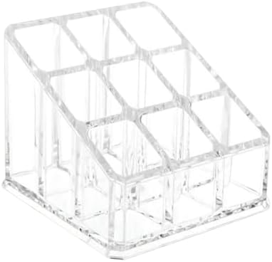 GSHLLO Clear Acrylic Lipstick Holder 3 Rows 9 Slots 1