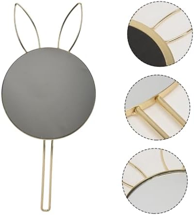 Beaupretty Wall Mounted Bunny Ear Cosmetic Mirror