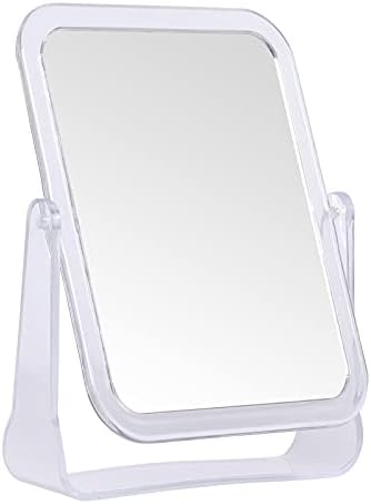 LONGSHENG Desk Makeup Mirror 360 Rotation Flexible with Stand