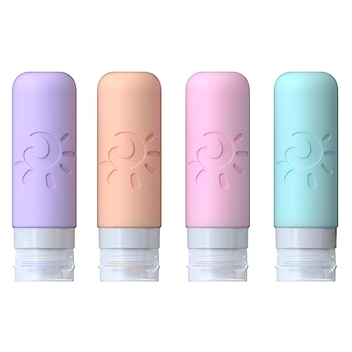 Zafit Leakproof Travel Bottles Set - 4 Pcs TSA Approved 3oz Refillable Containers