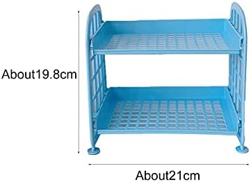 Double-layered Makeup Organizer with Mirror and Storage Compartment