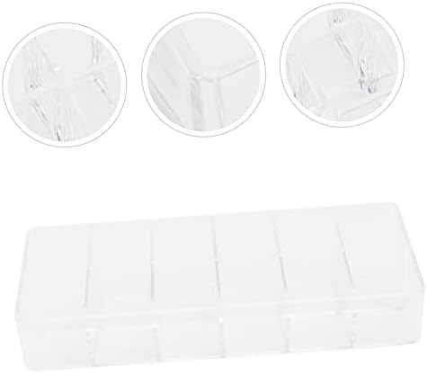 VICASKY Transparent Lip Gloss Storage Case for Lipstick Nail Polish