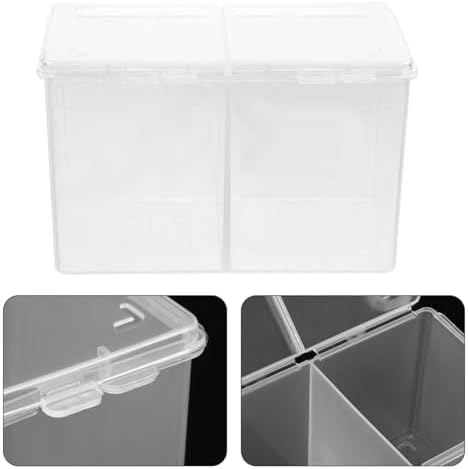 SHERCHPRY Cotton Pads Box Organizer with Compartment Design