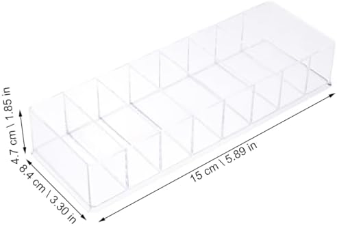 LALAFINA Acrylic Cosmetic Display Case with 8 Storage Spaces 1