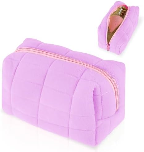 Sibba Small Fluffy Makeup Case Travel Organizer