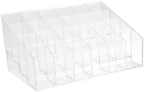 SAFIGLE Clear Acrylic Lipstick Display Organizer 24 Compartments