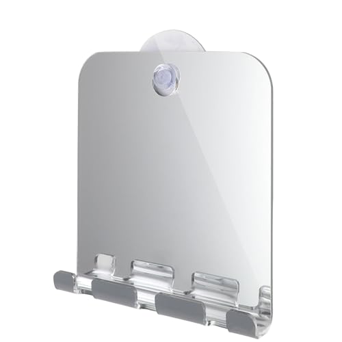 Dioche Shatterproof Fogless Handheld Mirror with Hook