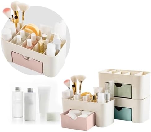 Yiwula Makeup Organizer Green Space-Saving Storage Box