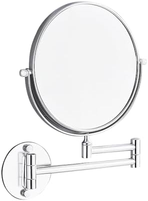 Flowhale 3X Magnification Wall Mirror 360 Degrees Swivel Foldable