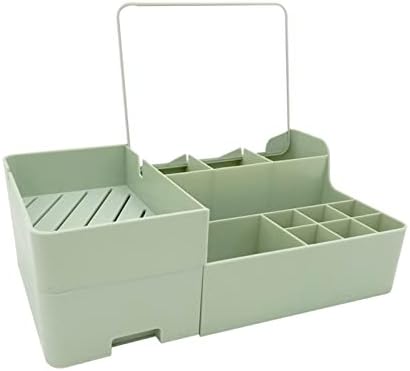 Plastic Makeup Bag Organizer with Wheels and Lock