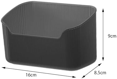 Clear Black Cosmetic Storage Box for Palettes and Makeup