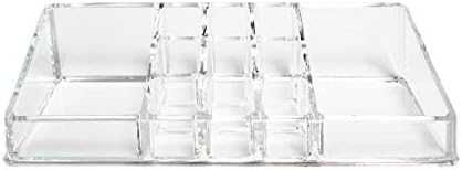 Ikee Design Cosmetic Tray with 2 Large Compartments and 9 Lipstick Holders 1