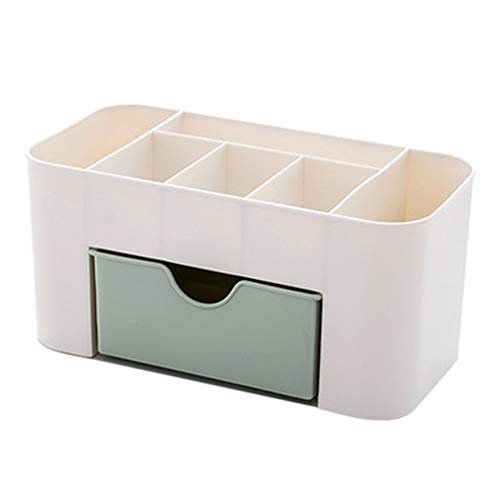 Green Makeup Organizer with Jewelry Storage