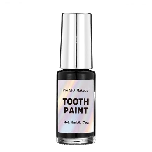 DALVGFN Black Tooth Paint - Quick Dry Non-Toxic Temporary Teeth Makeup
