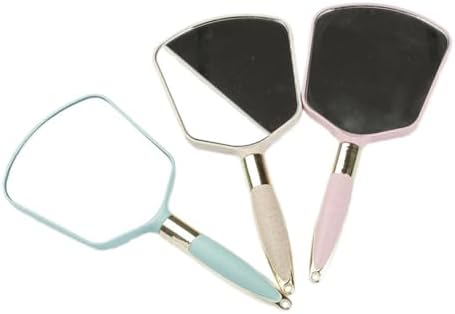 VALICLUD Handheld Mirror with Ergonomic Handle for Travel and Salon Use