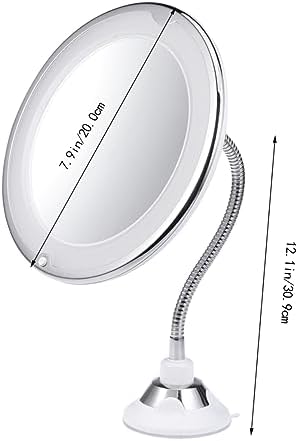 Angoily 10x Magnification LED Mirror for Makeup and Vanity