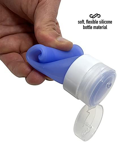Cruise On Silicone Travel Bottle Set TSA Approved Leak-Proof Refillable