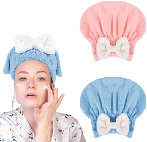YUXIANLB Ultra Absorbent Hair Drying Towel 2 Pcs
