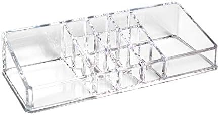 Ikee Design Cosmetic Tray with 2 Large Compartments and 9 Lipstick Holders 1
