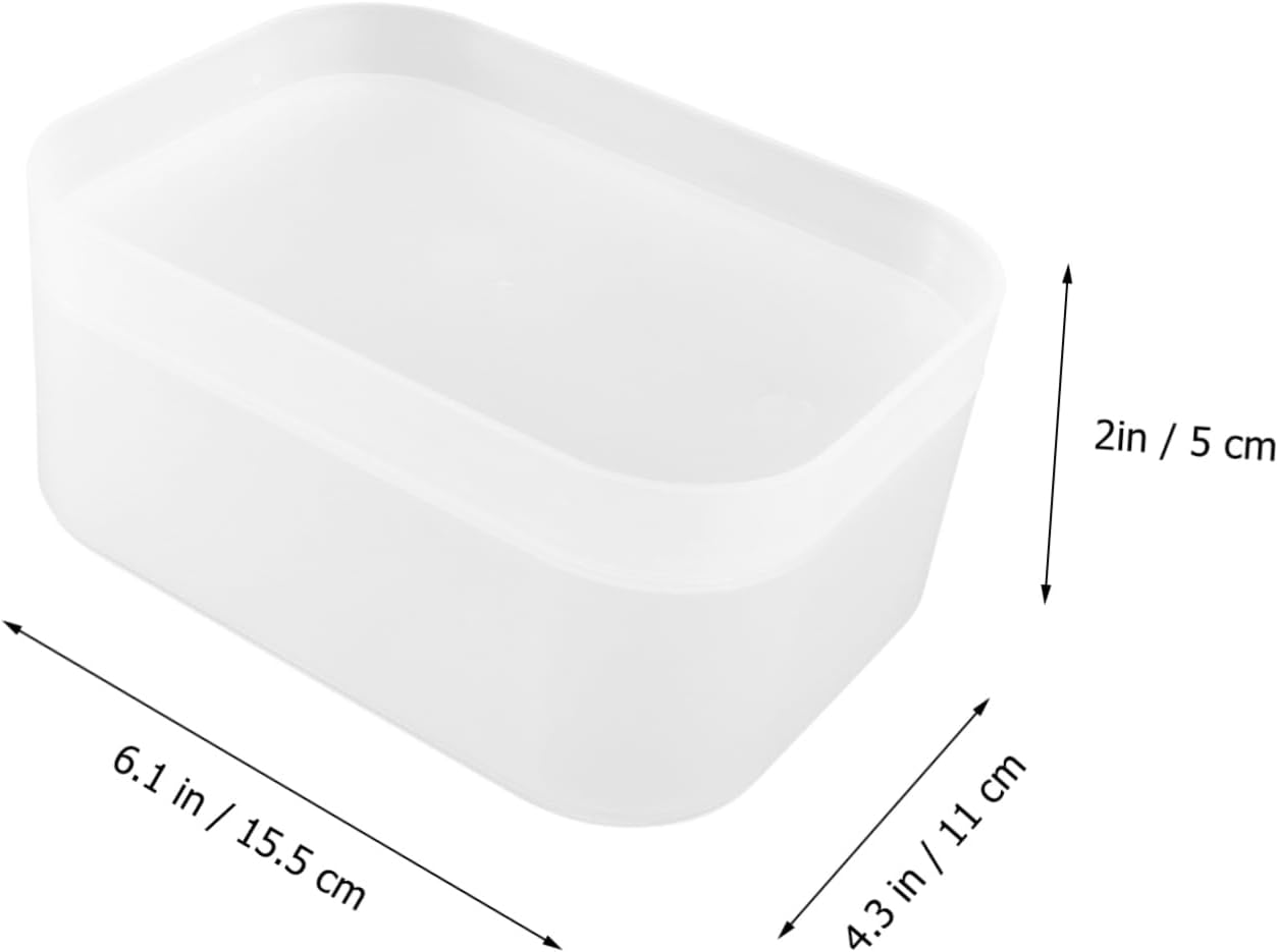 Callaron 1Pc Cosmetic Storage Case with Dustproof Lid