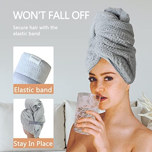 Chloven 2 Pack Extra Large Microfiber Hair Towel