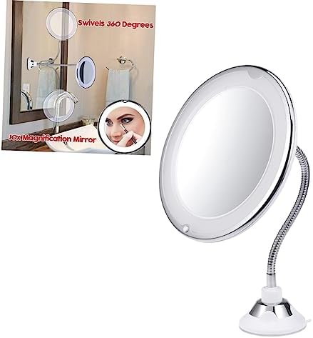 Angoily 10x Magnification LED Mirror for Makeup and Vanity