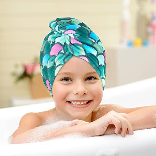 WAWSAM 2 Pack Unicorn Hair Drying Towels for Kids