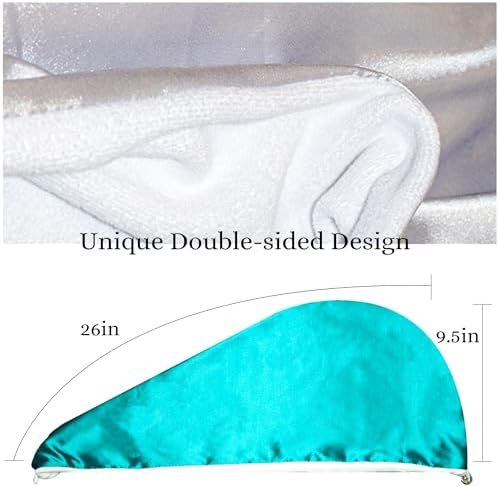 Chloven Satin Microfiber Hair Wrap - Anti Frizz Lightweight Quick Drying