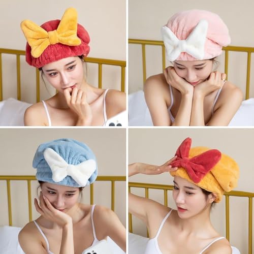 YUMINGUHC 2Pcs Super Absorbent Hair Drying Towel