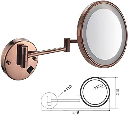 DEIHGE Vanity Mirror 3X Magnification LED Light