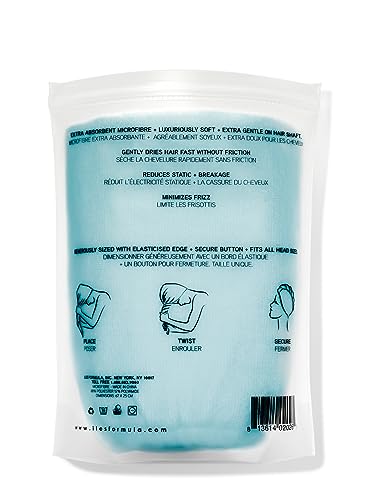 ILES FORMULA Hair Turban Towel - Fast Absorbing Secure Wrap