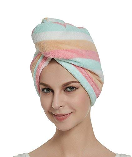 HOPESHINE Hair Drying Towel 3-Pack for Women Girls