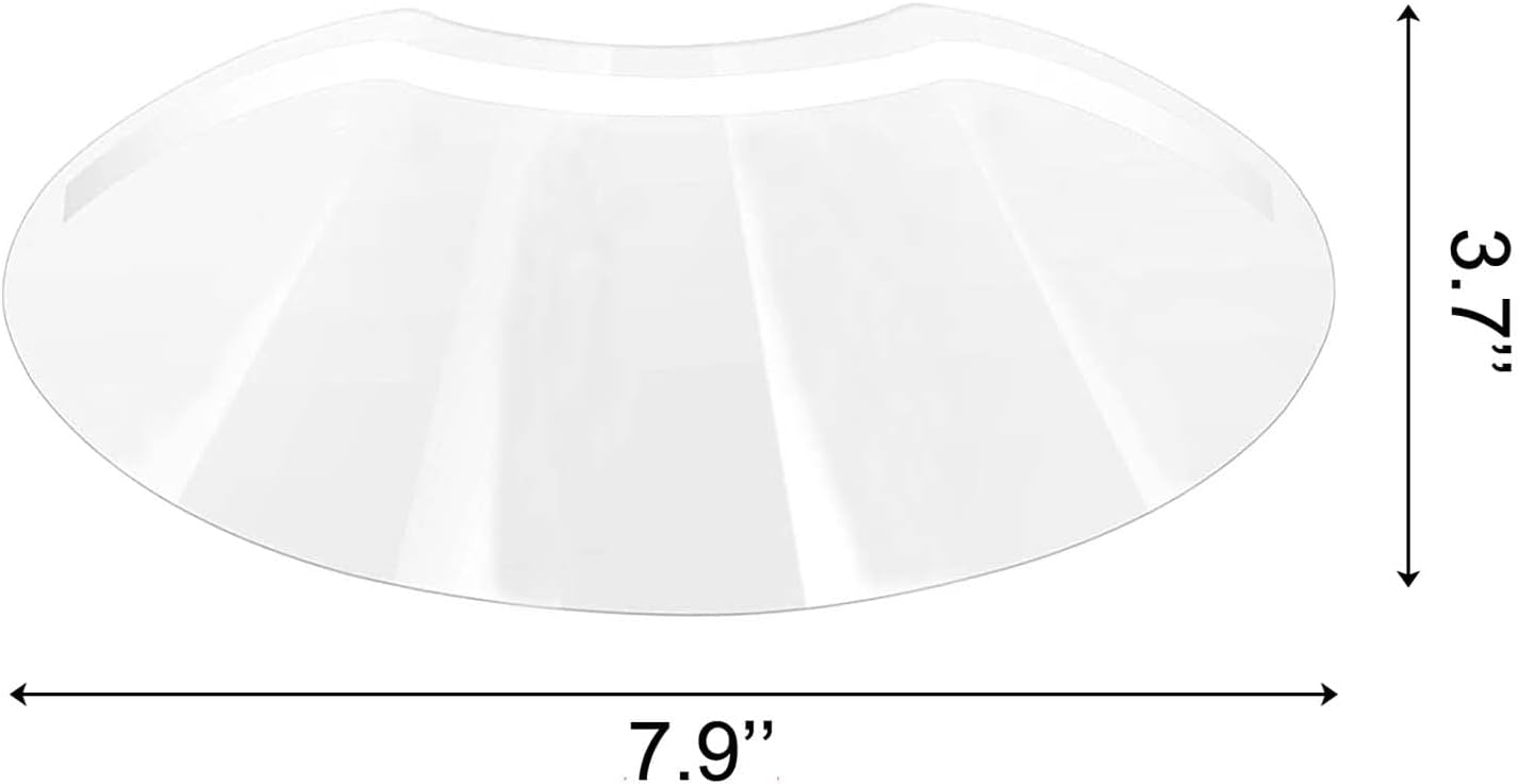 Medsuo 50pcs Clear Face Visors for Microblading and Eyelash Extensions