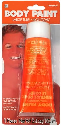 Amscan Orange Body Paint 34 oz Halloween