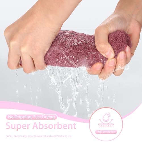 Houldhowd Microfiber Hair Towel 3 Pack