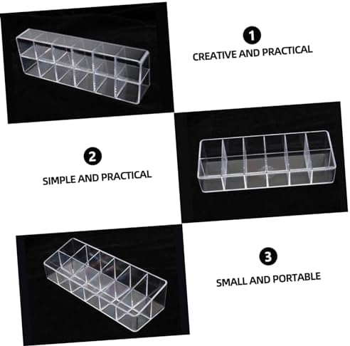 1pc Transparent Lipstick Display Box Organizer for Desktop