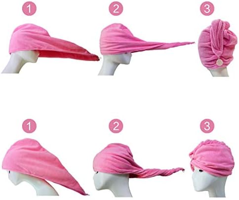 POLYTE Microfiber Hair Turban Wrap Drying Towel