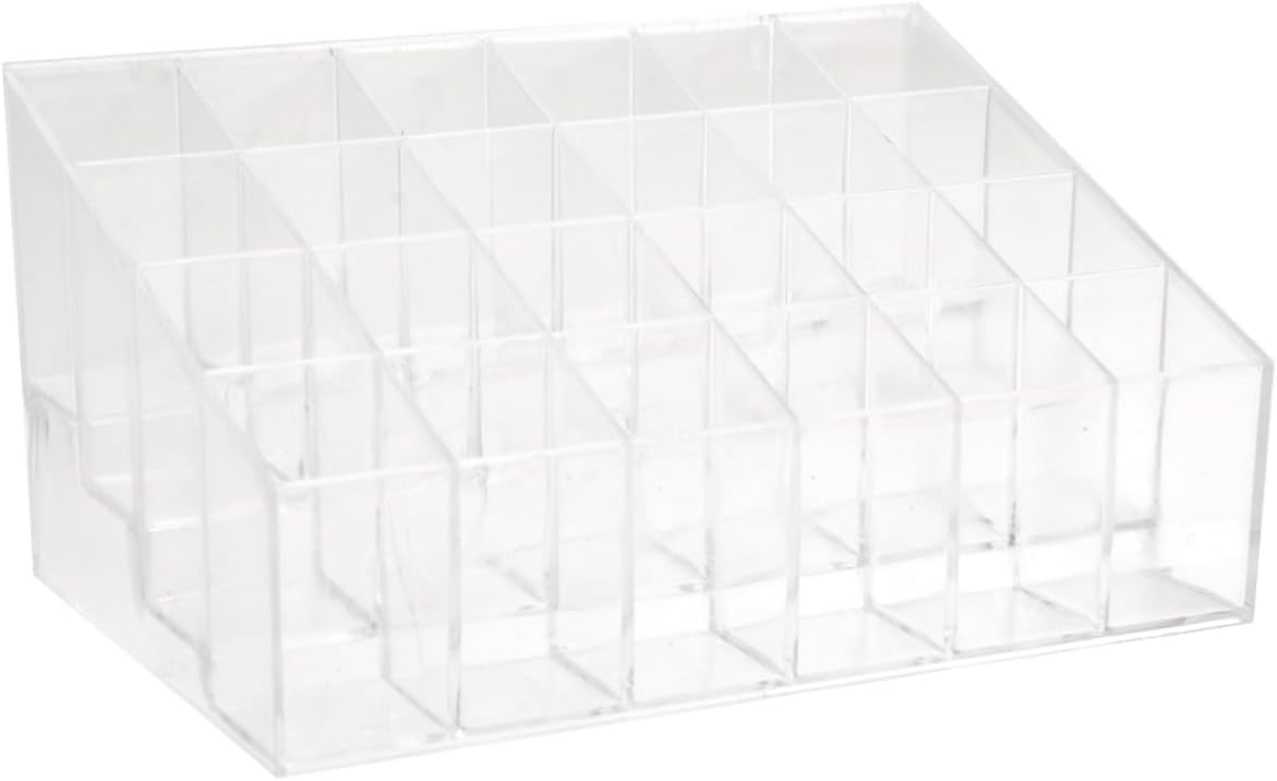 FOYTOKI 24 Slot Acrylic Lipstick Organizer Display Stand