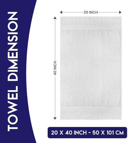 Linteum Textile Supply Premium Hair Drying Towels 20x40 inches Pack of 6