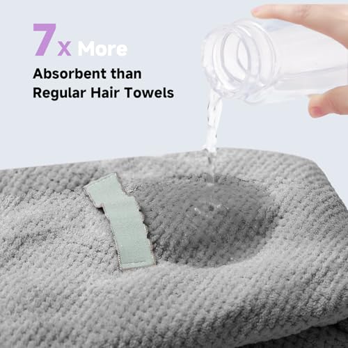 Netcken Extra Large Microfiber Hair Towel for Women