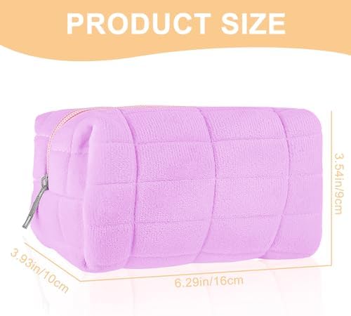Sibba Small Fluffy Makeup Case Travel Organizer
