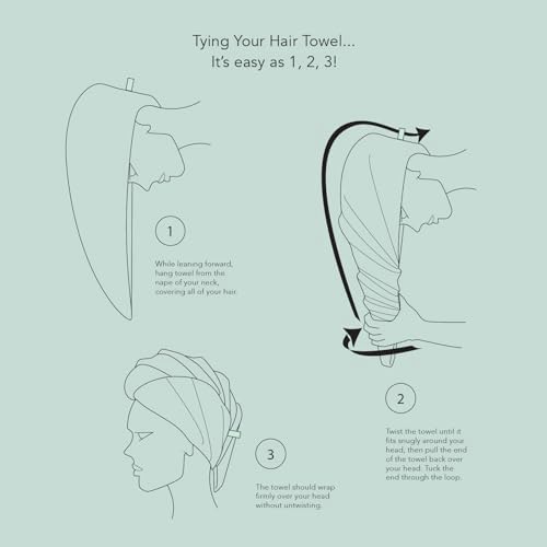 Texere Silk Viscose Bamboo Cotton Hair Towel - Barely Pink
