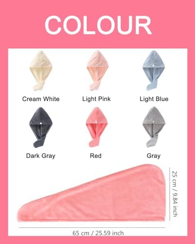Lumimi 4-Piece Quick Dry Hair Towel Set
