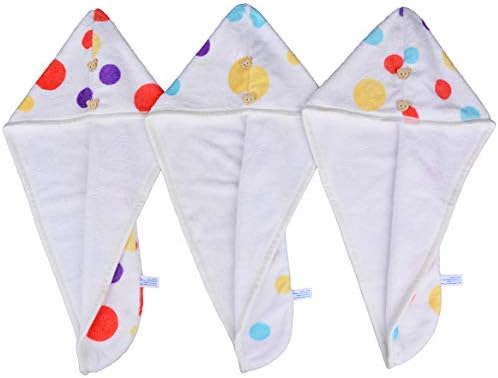 HOPESHINE Microfiber Hair Towel Wrap for Kids 3-Pack