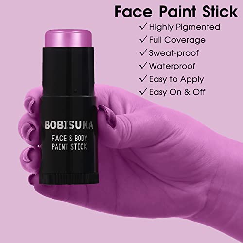 BOBISUKA Purple Body Paint Stick for Sports and Halloween