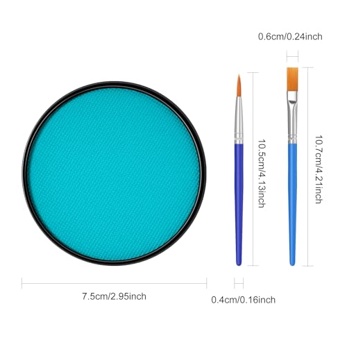 FREEORR Teal Body Paint Makeup 30G for Halloween Costume