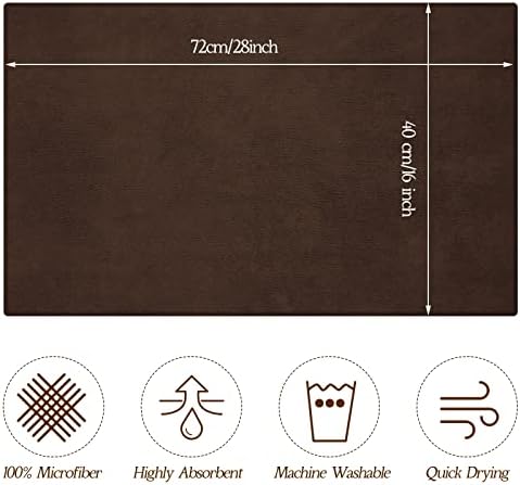 36 Pack Bleach Proof Microfiber Salon Towels 16x28 Inches Coffee