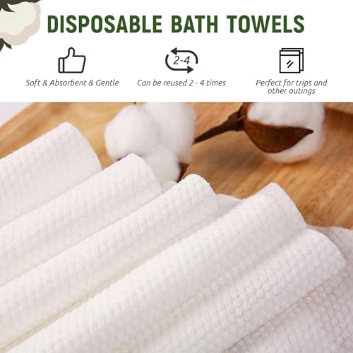 Disposable Bath Hair Drying Towels 50 Count Super Absorbent Luxury Towels