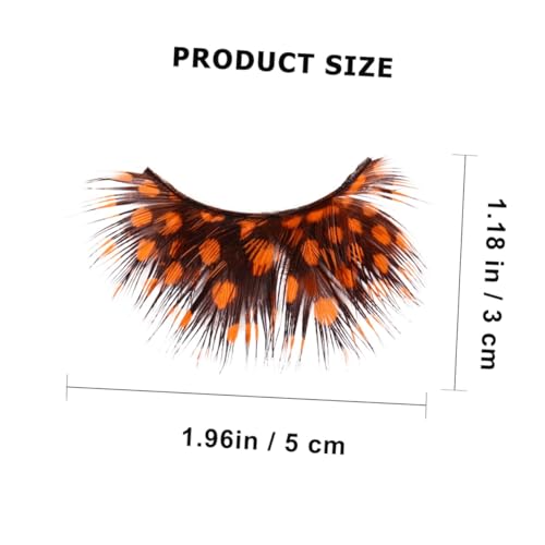 Mikinona Exaggerated False Lashes 2 Pairs Halloween Costume Lashes